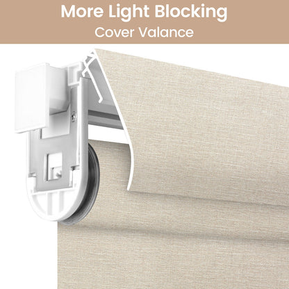Kincmo No Drill Cordless Roller Shades 100% Blackout - Aurora