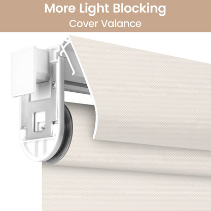 Kincmo No Drill Cordless UV Protection Solar Shades 0%/1%/3%/5% Openness