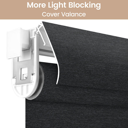 Kincmo No Drill Cordless Roller Shades 100% Blackout - Starscape