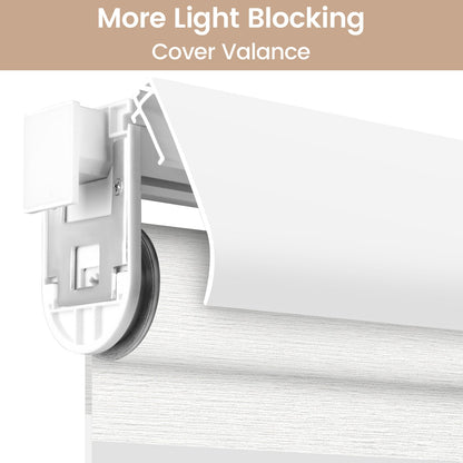 Kincmo No Drill Cordless Zebra Shades 60%/75% Blackout - Monet