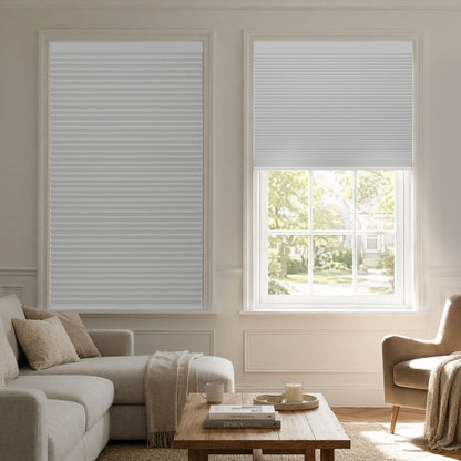 Kincmo No Drill Cellular Shades, Motorized 100% Blackout | Double-Cell