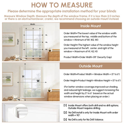 Kincmo No Drill Roller Shades, Motorized 100% Blackout - Waterproof Vinyl