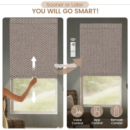 Kincmo Cordless 100% Blackout Roller Shades - Groove