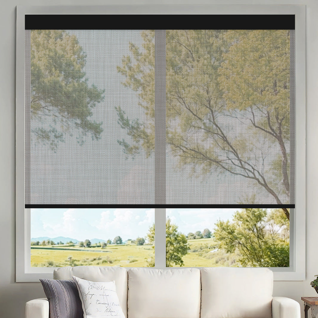 Kincmo Motorized UV Protection Solar Shades 0%/1%/3%/5% Openness