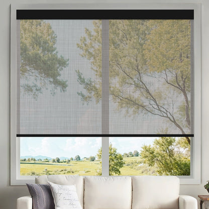 Kincmo Motorized UV Protection Solar Shades 0%/1%/3%/5% Openness