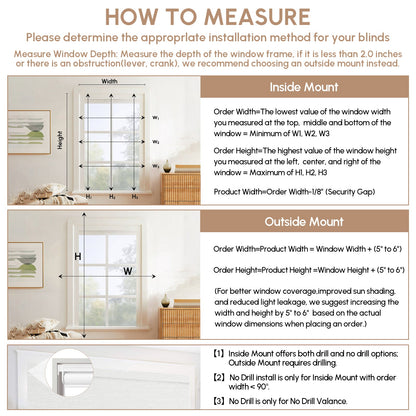 Kincmo No Drill Roller Shades, Motorized 100% Blackout - Dreamy