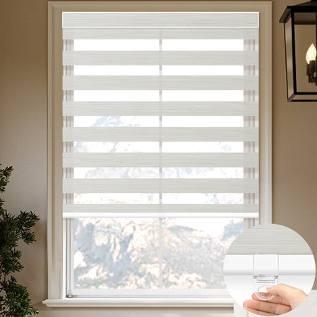 Kincmo Cordless Zebra Shades 90% Blackout - Flow