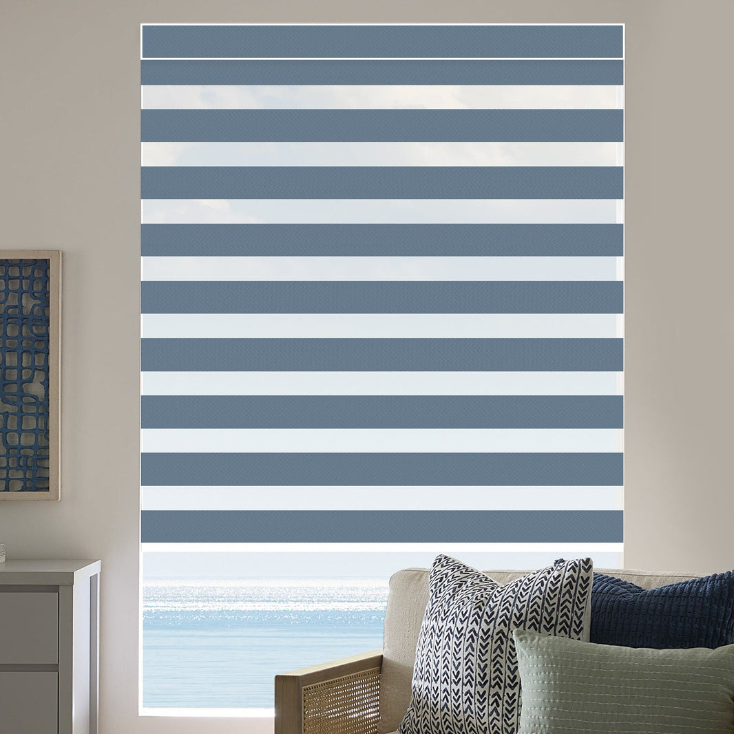 Kincmo Motorized Zebra Shades 95% Blackout - Gabriel