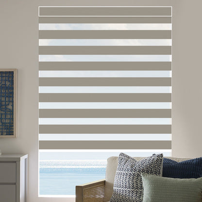 Kincmo Motorized Zebra Shades 95% Blackout - Gabriel