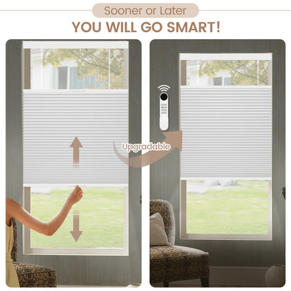 Kincmo Cordless Top Down Bottom Up Cellular Shades, 100% Blackout