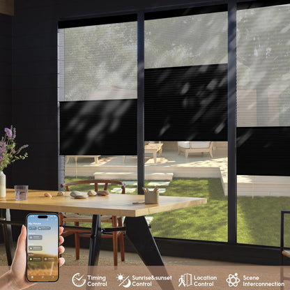 Kincmo Motorized Day & Night Cellular Shades
