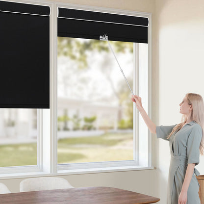 Kincmo Cordless 100% Blackout Roller Shades - Pure