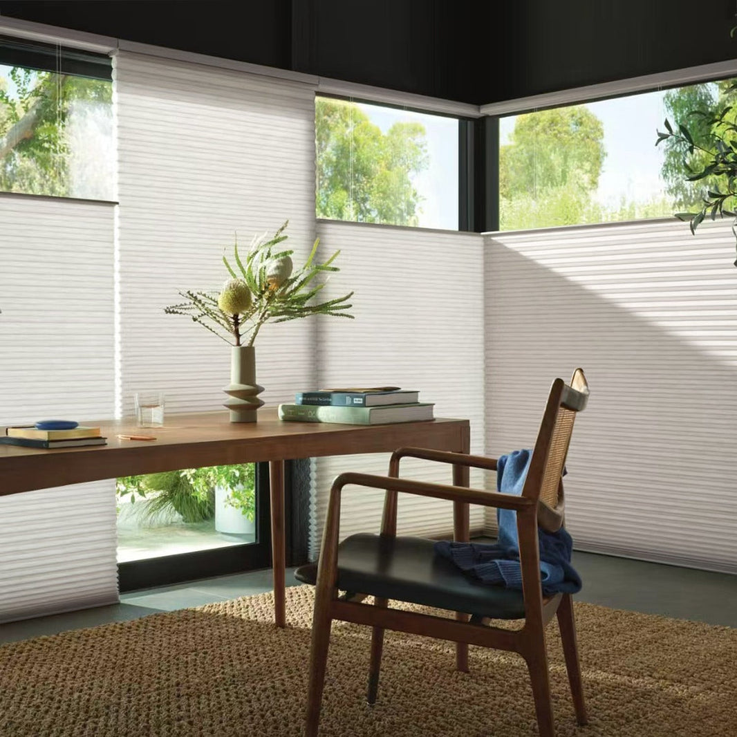 Kincmo Motorized Light Filtering Top Down Bottom Up Cellular Shades | Double Cell