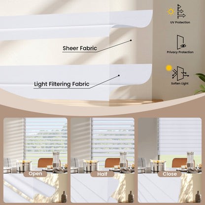 Kincmo Motorized  Sheer Shades 100% Blackout - Soft
