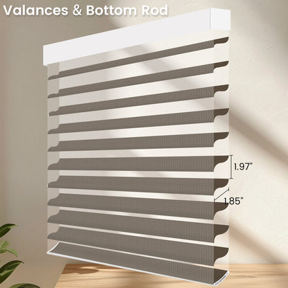 Kincmo Motorized Light Filtering Sheer Shades 75% Blackout - Soft