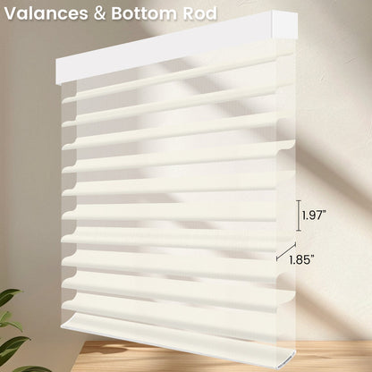 Kincmo Motorized Light Filtering Sheer Shades 70% Blackout - Voile