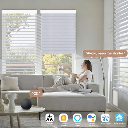 Kincmo Motorized  Sheer Shades 100% Blackout - Muse