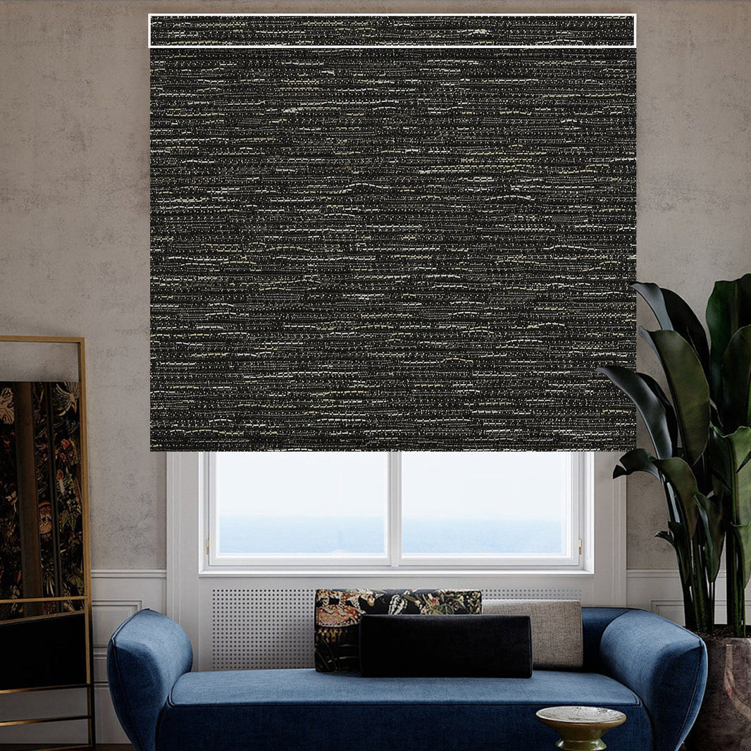 Kincmo Motorized Roller Shades 100% Blackout - Aqua Waves