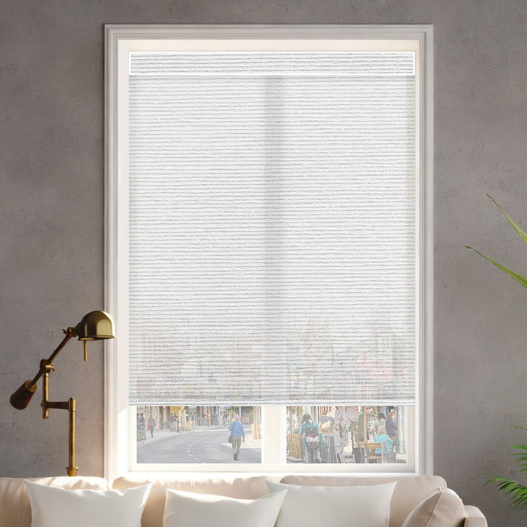 Kincmo Motorized Light Filtering Roller Shades 60% Blackout - Atlantic