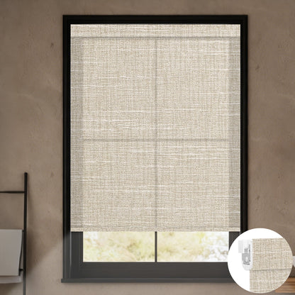 motorized 70% blackout light filtering no drill blinds