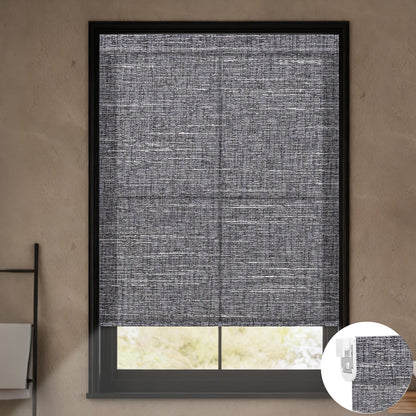 Kincmo No Drill Roller Shades, Motorized 70% Blackout Light Filtering - Aurora