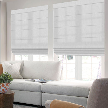 Kincmo Motorized Light Filtering Roman Shades 70% Blackout - Aurora