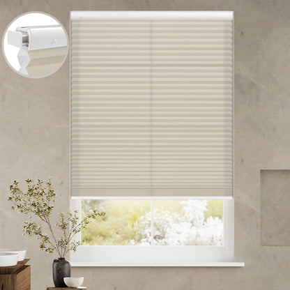Kincmo No Drill Cellular Shades, Motorized Light Filtering