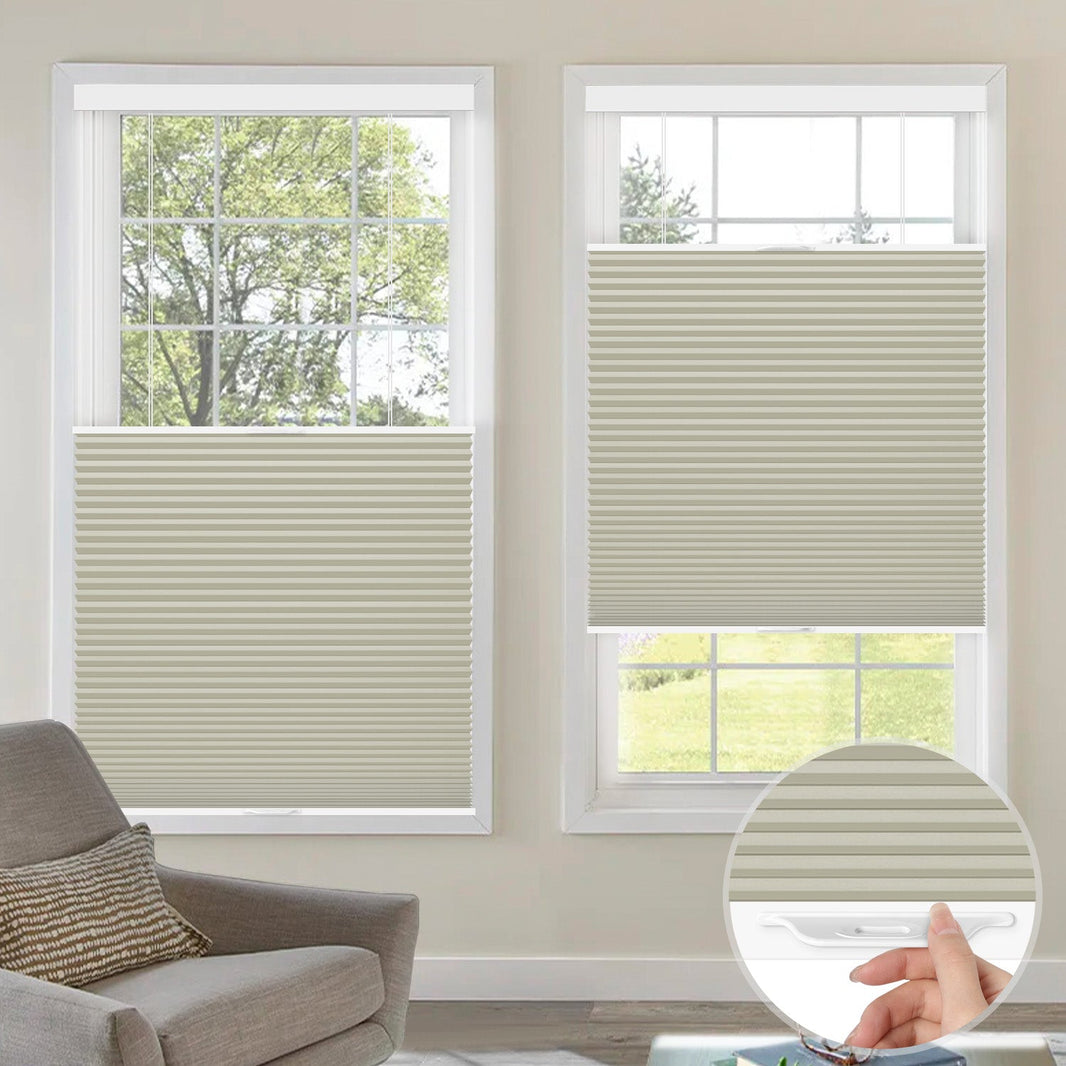 Kincmo Cordless Top Down Bottom Up Cellular Shades, 100% Blackout