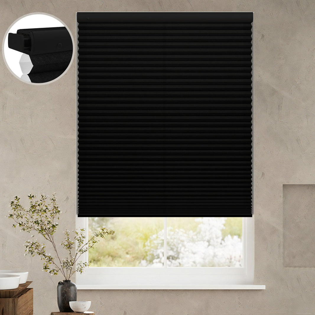 Kincmo No Drill Cellular Shades, Motorized Light Filtering