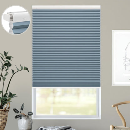 Kincmo No Drill Cellular Shades, Motorized 100% Blackout