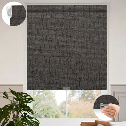 Kincmo No Drill Cordless Roller Shades 100% Blackout - Classic
