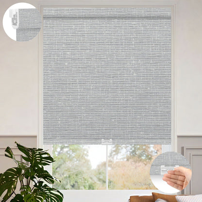 Kincmo No Drill Cordless Roller Shades 100% Blackout - Classic