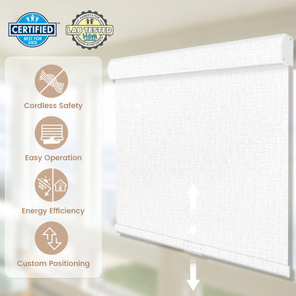 Kincmo Cordless 100% Blackout Roller Shades - Classic