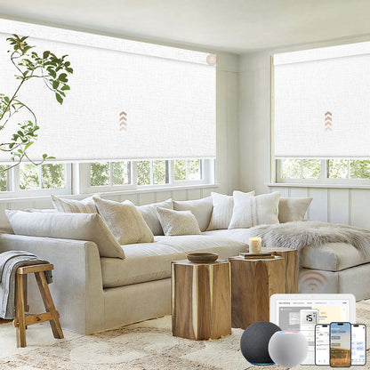 kincmo motorized roller shades 100% blackout - classic