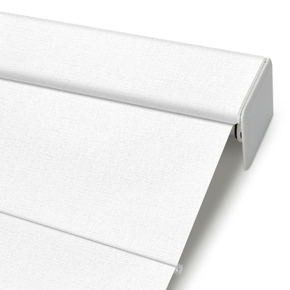 Kincmo Motorized Light Filtering Roman Shades 75%/85% Blackout - Classic