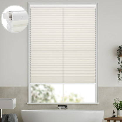 Kincmo No Drill Cellular Shades, Motorized Light Filtering | Double-Cell