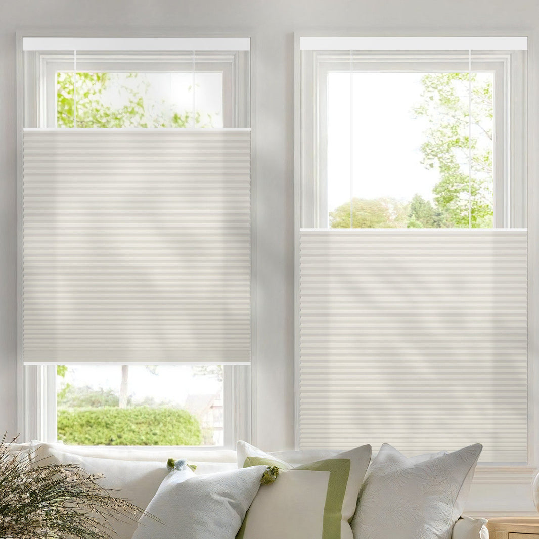 Kincmo Motorized Light Filtering Top Down Bottom Up Cellular Shades | Double Cell