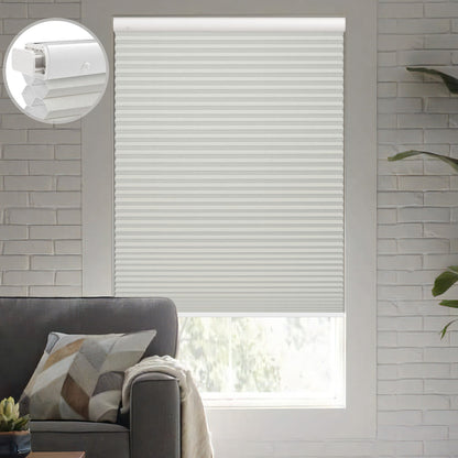 Kincmo No Drill Cellular Shades, Motorized 100% Blackout | Double-Cell