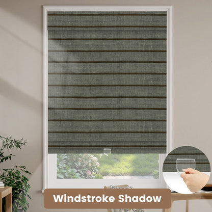 Kincmo Cordless Woven Wood Shades 50%/70%/100% Blackout - Designer