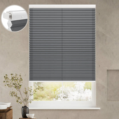 Kincmo No Drill Cellular Shades, Motorized Light Filtering