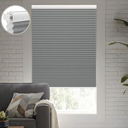 Kincmo No Drill Cellular Shades, Motorized 100% Blackout | Double-Cell