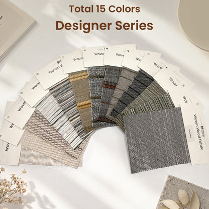 Kincmo Woven Wood Shade Fabric Swatches