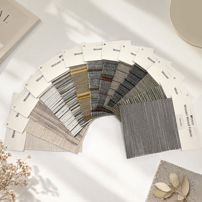 Kincmo Woven Wood Shade Fabric Swatches - Designer