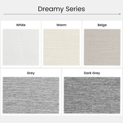 Kincmo No Drill & Drill Roller Shades, Motorized 100% Blackout - All Colors