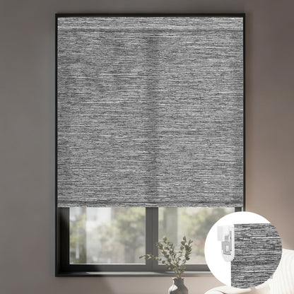 Kincmo No Drill Roller Shades, Motorized 75% Blackout Light Filtering - Dreamy
