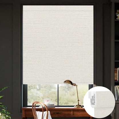 cream no drill window blinds