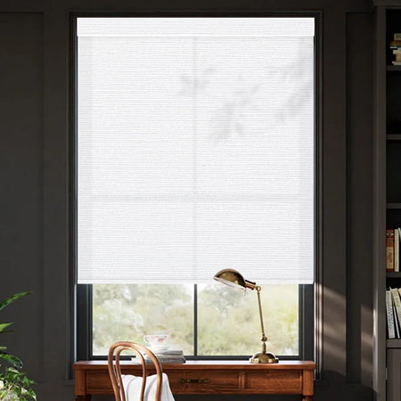 Kincmo Motorized Light Filtering Roller Shades 75% Blackout - Elegant