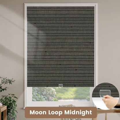 Kincmo Cordless Woven Wood Shades 50%/70%/100% Blackout - Designer