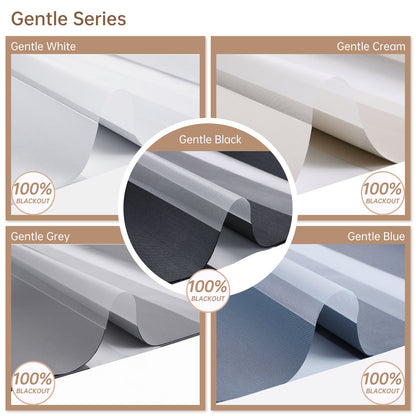 Kincmo Cordless Zebra Shades 100% Blackout - Gentle
