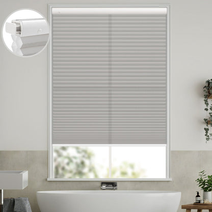 Kincmo No Drill Cellular Shades, Motorized Light Filtering | Double-Cell
